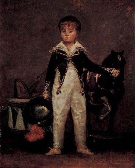 Francisco de Goya Portrat des Pepito Costa y Bonelis Spain oil painting art